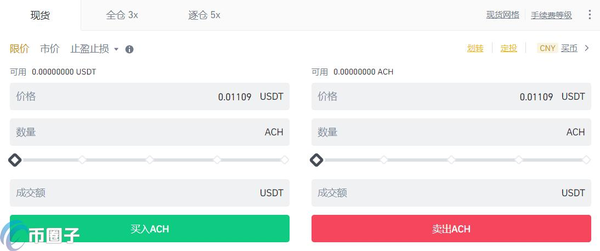 ACH币怎么买卖交易？ACH币交易和买卖教程图解